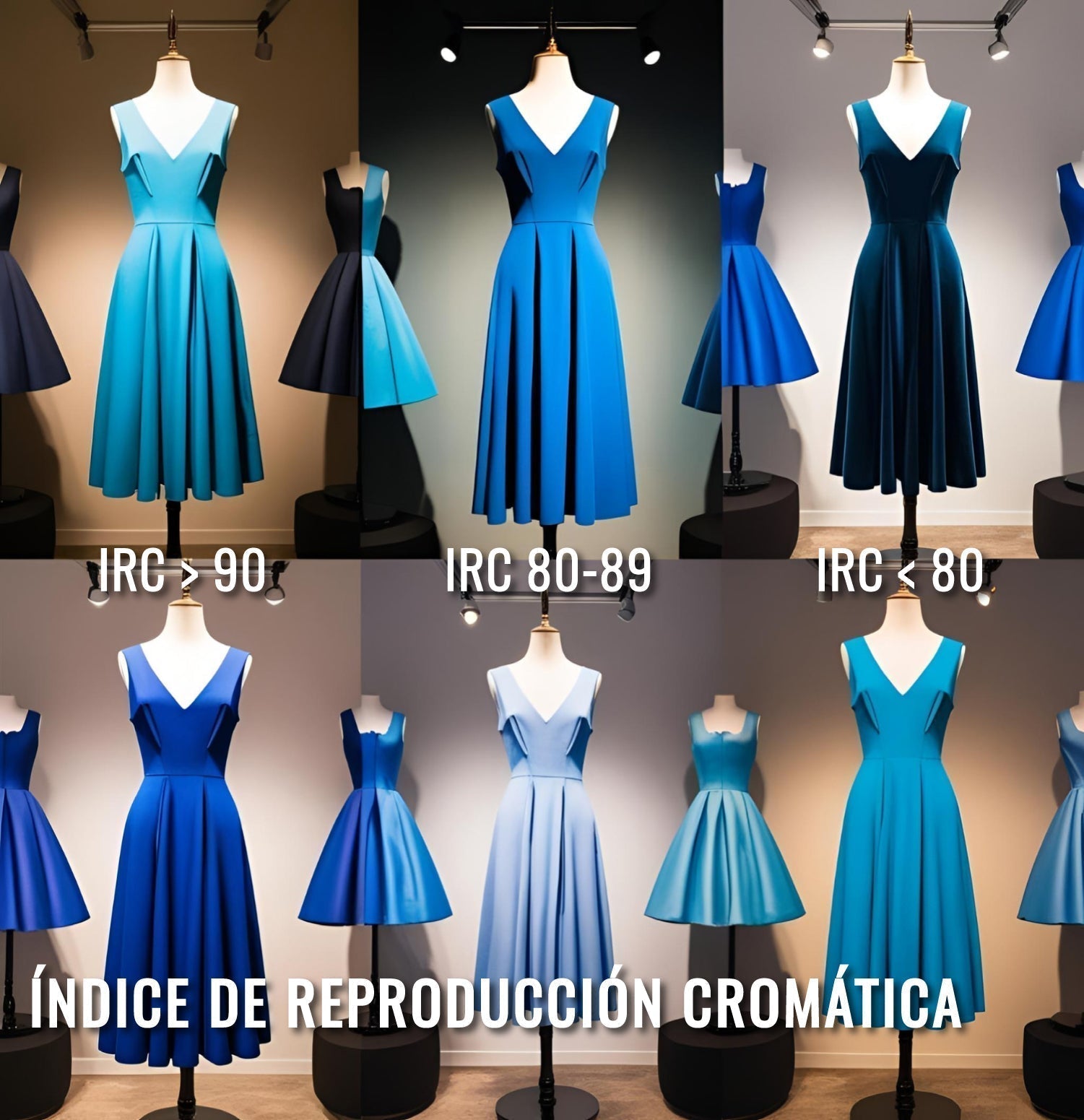 El Índice de Reproducción Cromática (IRC) tómalo en cuenta al iluminar un espacio