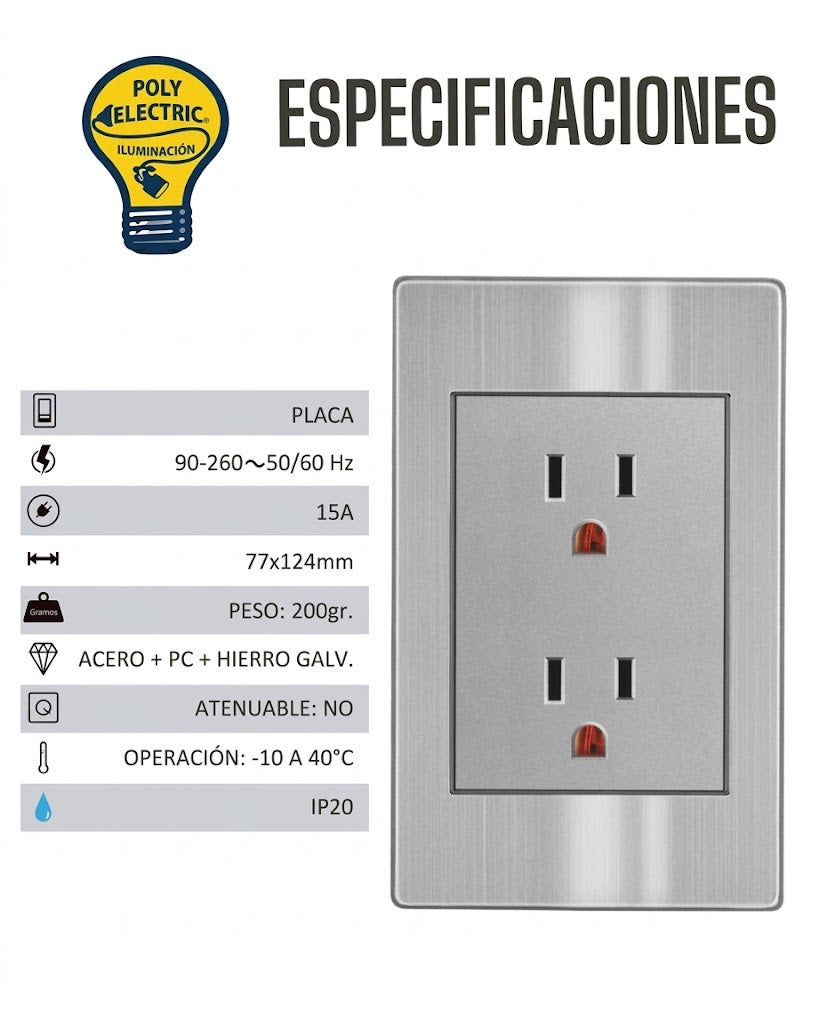 Placa de Contacto Doble - ARTLITE