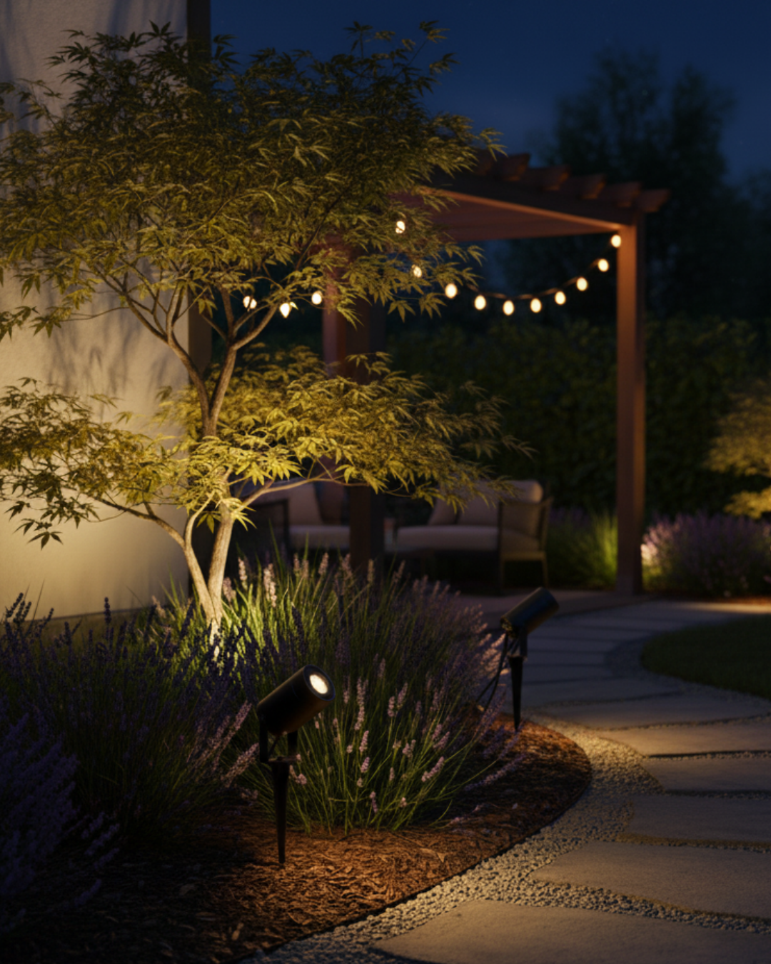 Lámpara de Jardín Tipo Estaca ONDINA GU10 10W IP65 Negro – ASTROLED