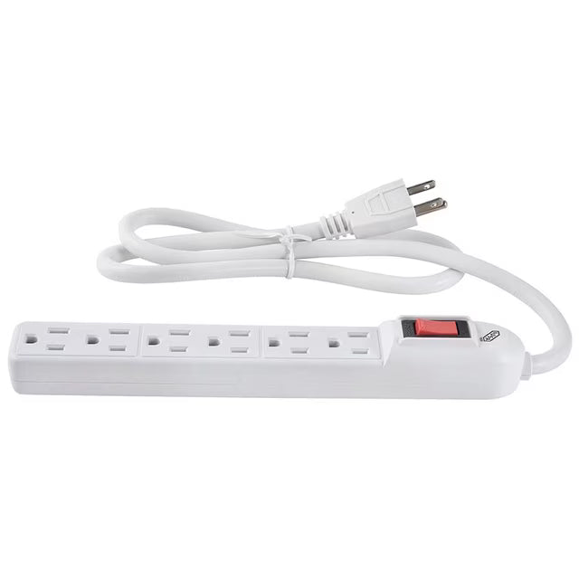 Multicontacto 6 Entradas Barra Eléctrica 15A 127V - IUSA
