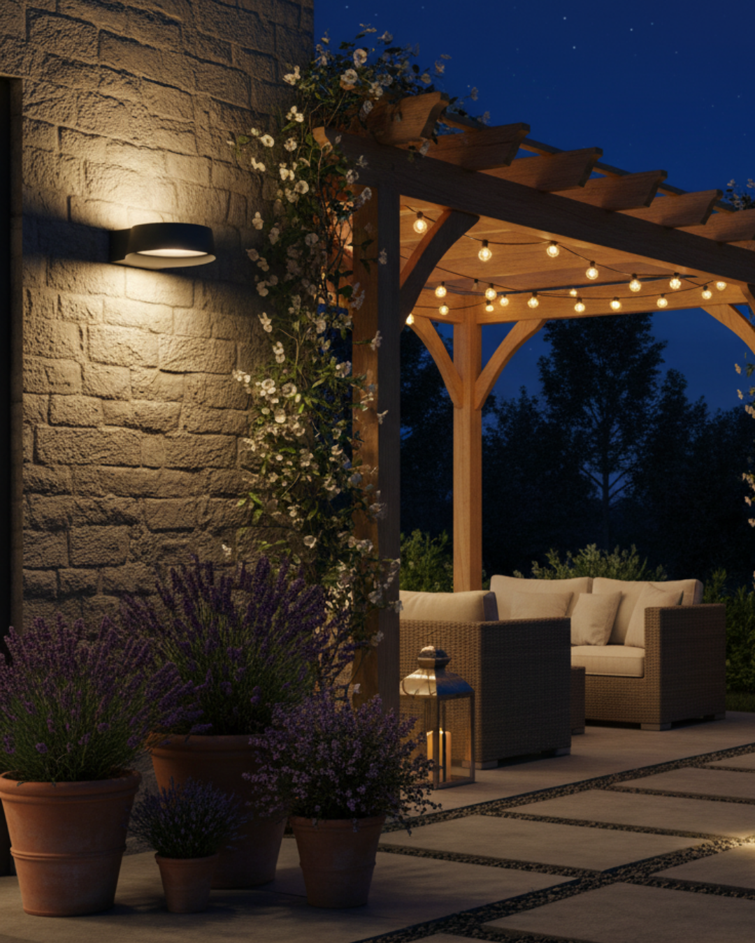 Luminaria de Pared PARÁBOLA 12W 3000K 1000LM IP54 Negro – ASTROLED