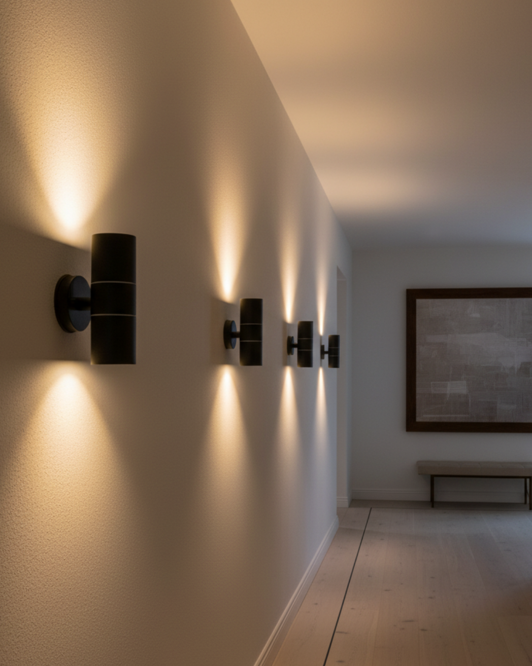 Luminaria de Pared VALI Negro 2*GU10 IP65 – ASTROLED