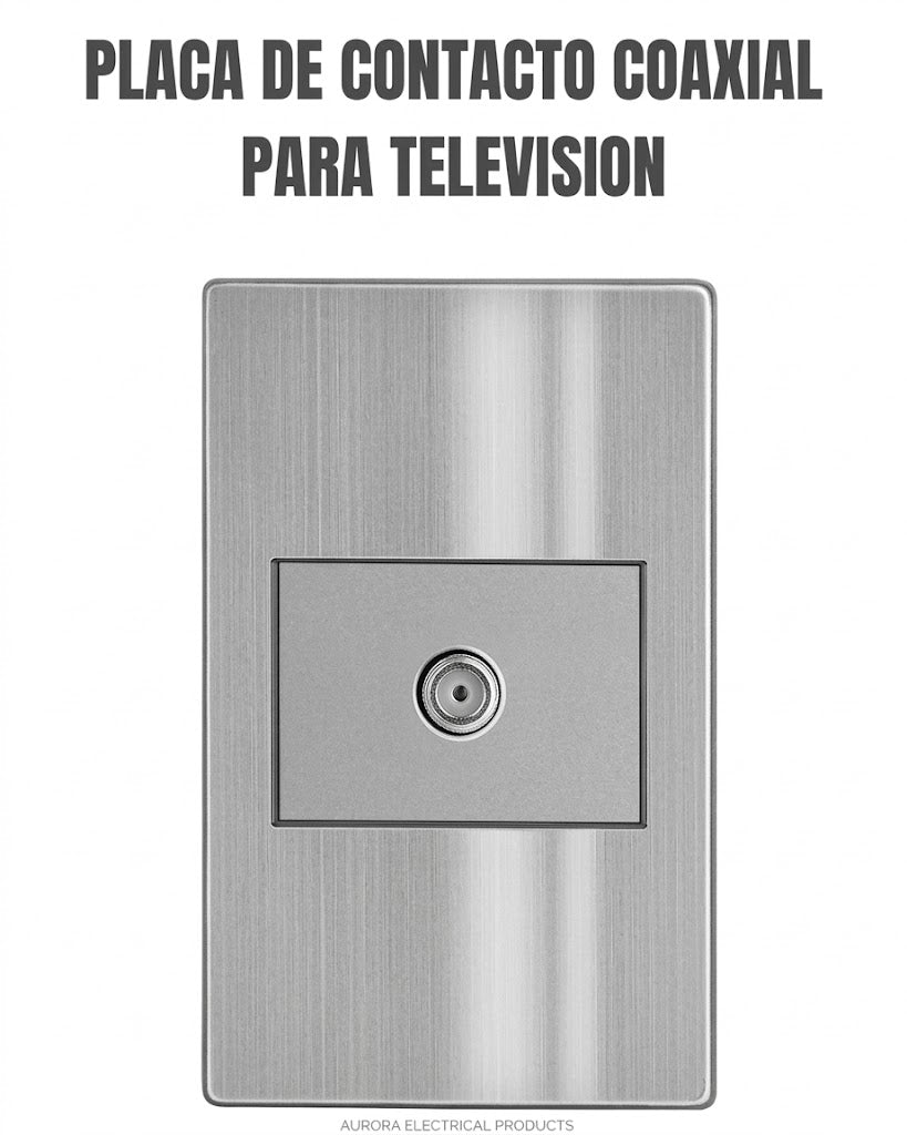 Placa con Salida de Contacto Coaxial para Televisión - ARTLITE