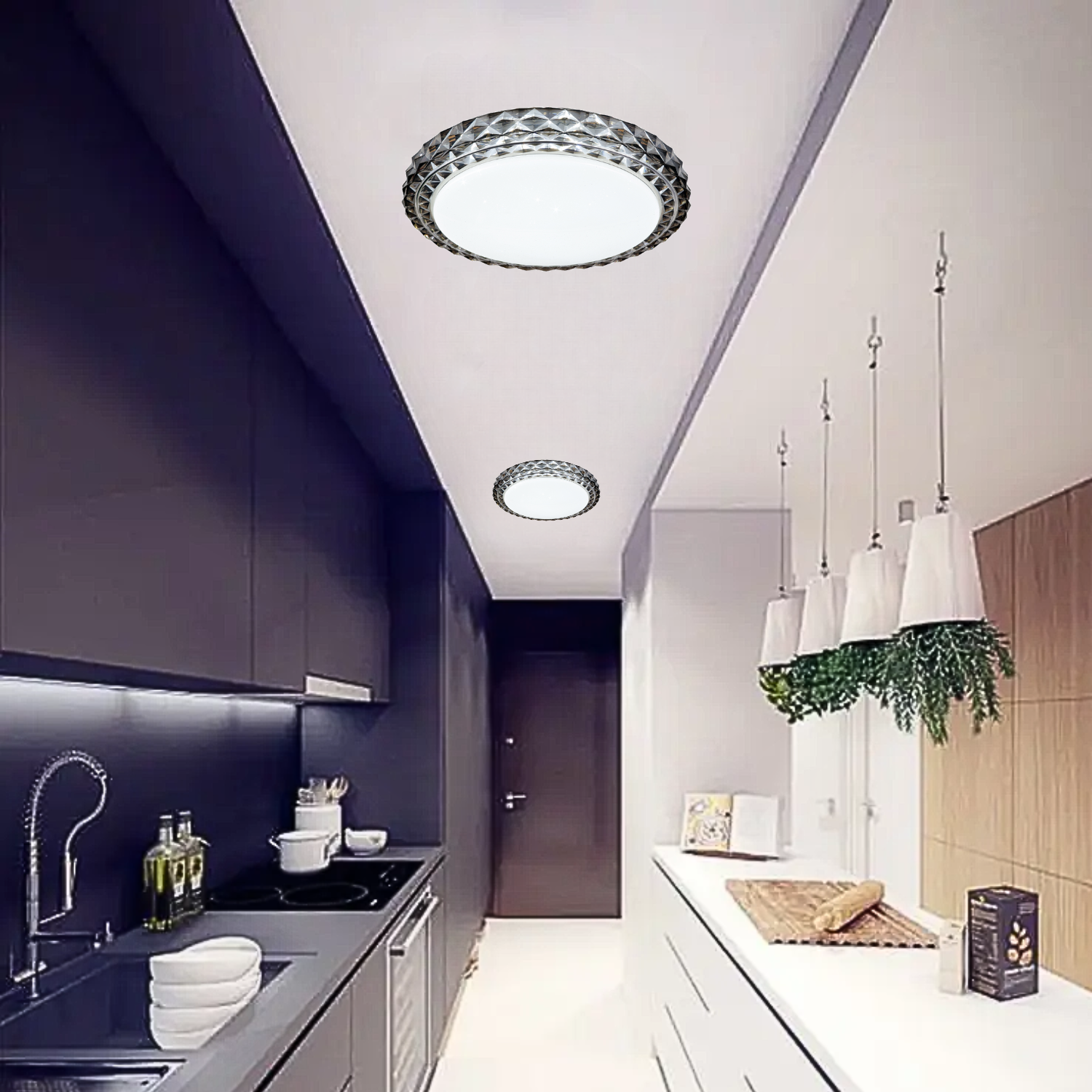 Plafon LED 24W 3 Tonos de Luz 39.5cm Diametro Modelo 8265-MAXXI