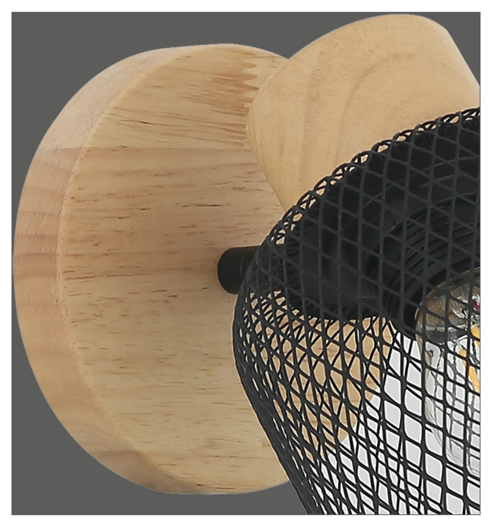 Lámpara Decorativa Doble de Interior E26  2x4W LED Luz Cálida  Serie Mazza  Negro - 2G