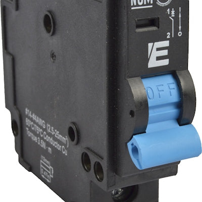 Interruptor Termomagnético de Pastilla Plug-In 1 Polo 60A Curva C - ESTEVEZ