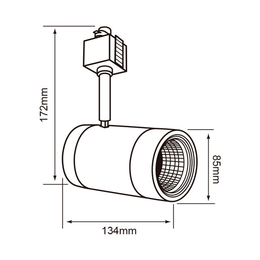 Lámpara Spot de Riel LED Inteligente WiFi Luz RGB + Blanca, Atenuable Halley I Smart - Tecnolite Connect