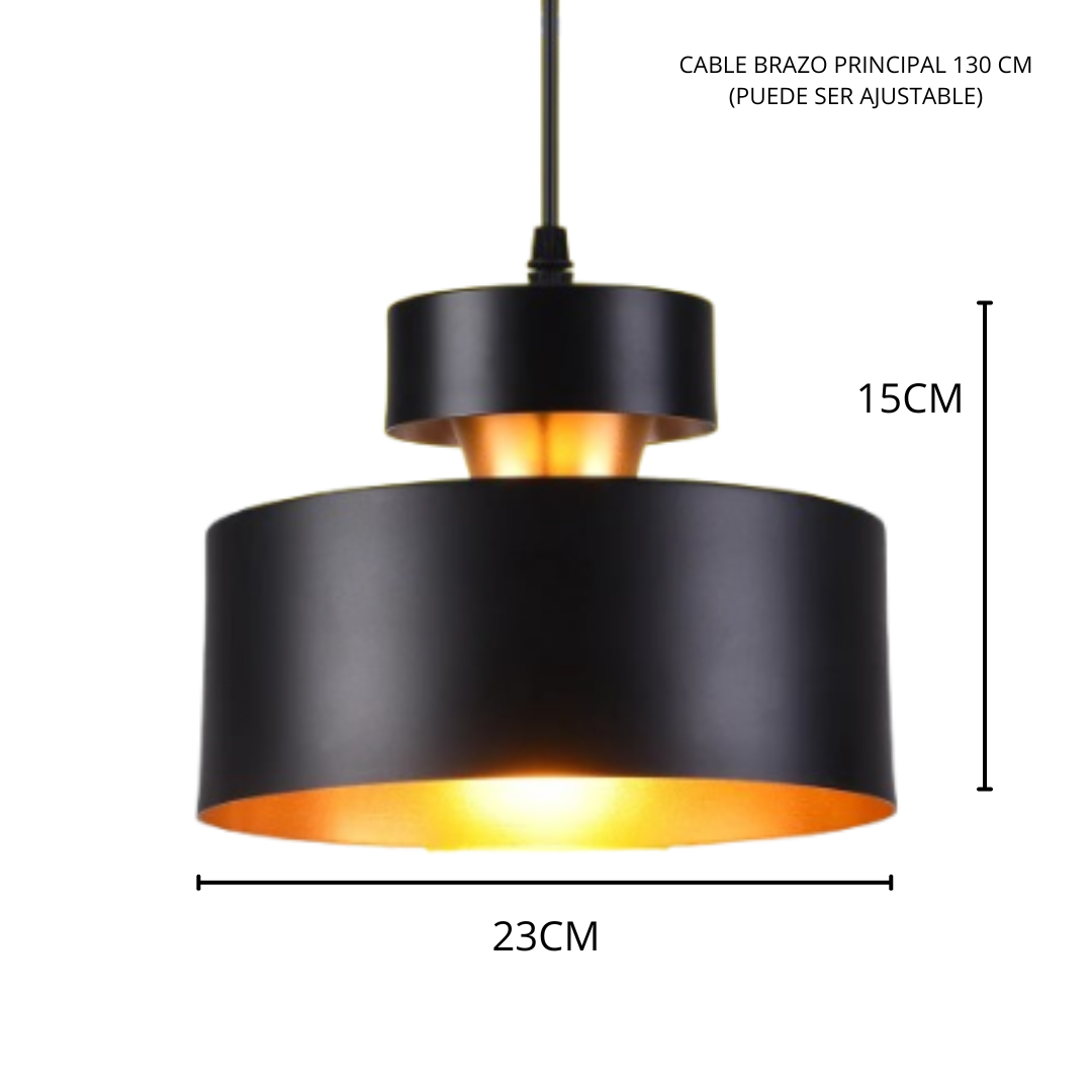 CANDIL VINTAGE CHN-01 NEGRO/DORADO NGR