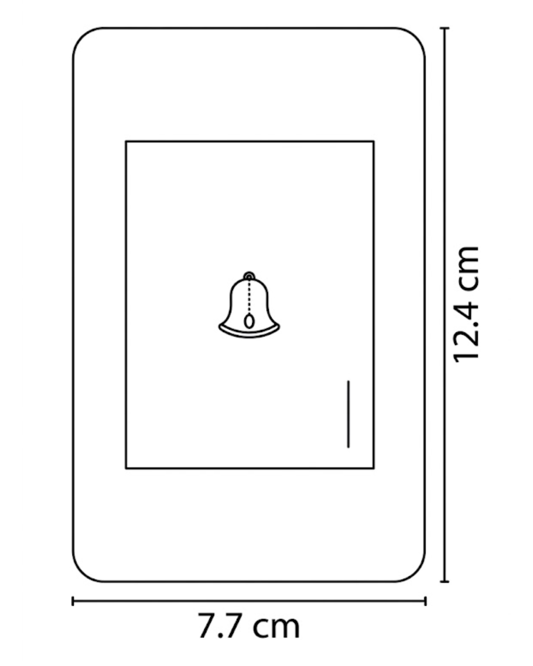 Placa con Botón para Timbre en Acero Inoxidable Gris - ARTLITE