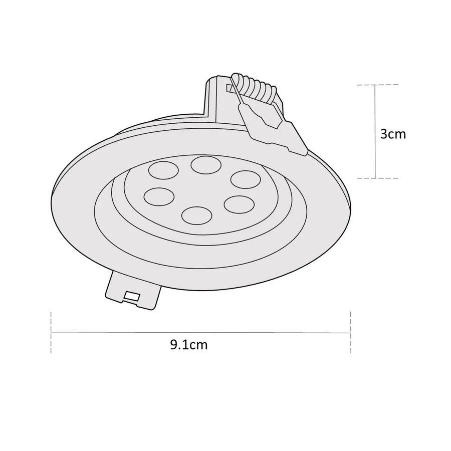Lámpara LED de Sobreponer 18W 6 Pulgadas Luz Ajustable CCT 110-277V - ESTEVEZ