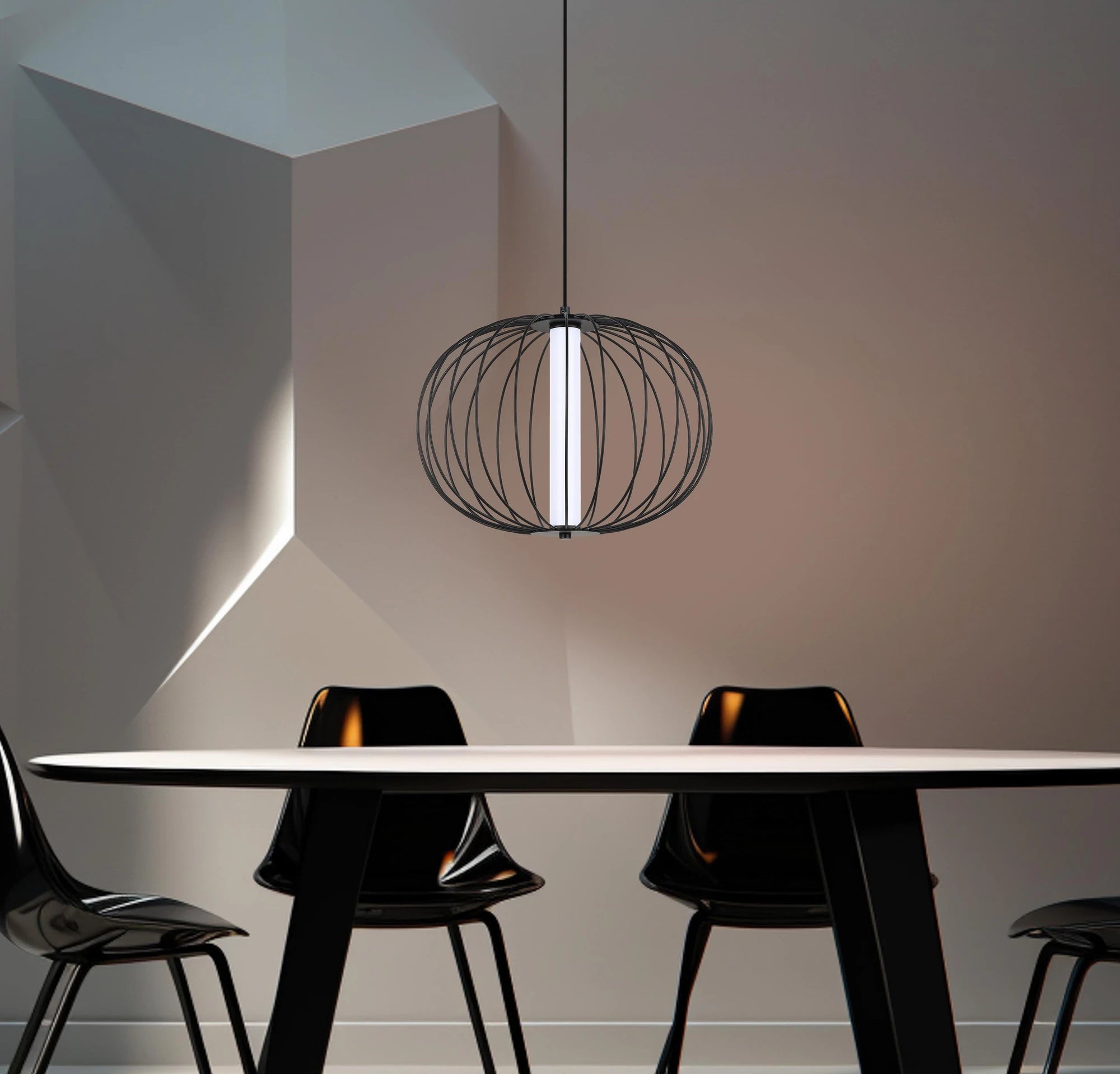 Lámpara Colgante LED Negro 7.5W  3 Tonos de Luz 3000K/4000K/6000K - 2G