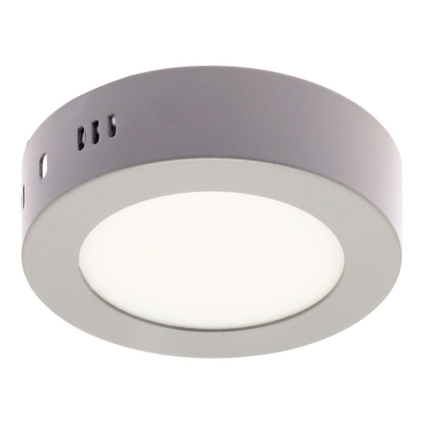 Lámpara LED Drum Sobreponer 5 Pulgadas 6W CCT Níquel - ESTÉVEZ