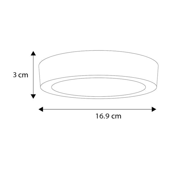 Lámpara LED de Sobreponer 12W 6 Pulgadas con Luz Ajustable CCT 110-277V -ESTEVEZ
