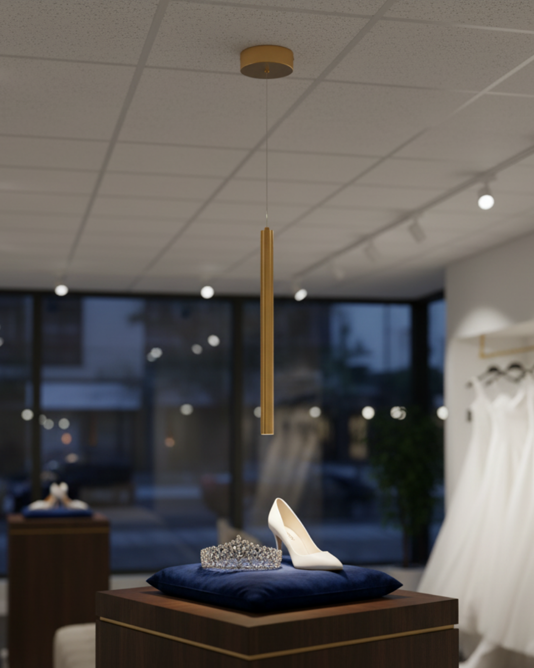 Lámpara de Techo LED SLIM 5W 3000K  Oro Cepillado - ASTROLED