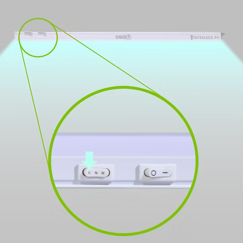 Lámpara Lineal LED 5W  Multitemperatura (3000K/4000K/6500K), Ultra Delgado, Conexión en Serie – 29.9 cm- IPSA