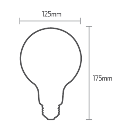 Foco LED Vintage 7W Dimeable Luz Cálida E26 Ahumado- IPSA