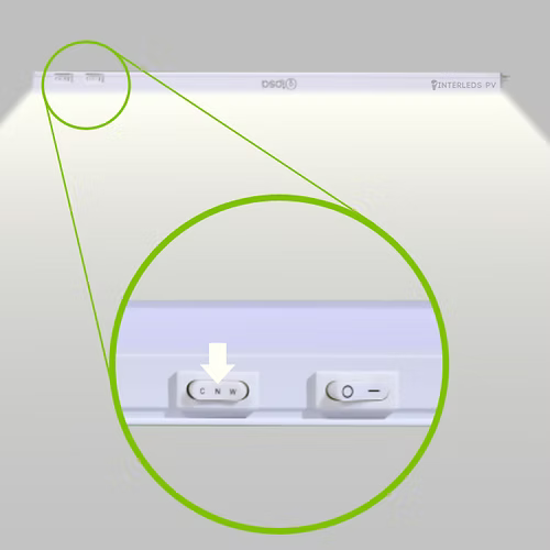 Lámpara Lineal LED 5W  Multitemperatura (3000K/4000K/6500K), Ultra Delgado, Conexión en Serie – 29.9 cm- IPSA