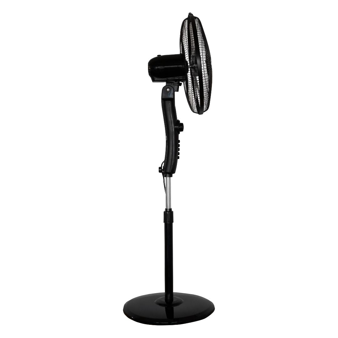 Ventilador de Pedestal Negro Ares 16" 5 Aspas – Masterfan