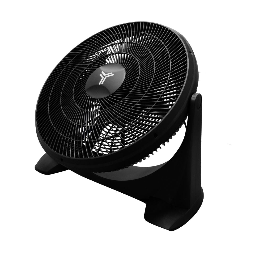 Ventilador de Piso Horus 20" Negro con 5 Aspas, 3 Velocidades y 8 Niveles de Inclinación – Masterfan