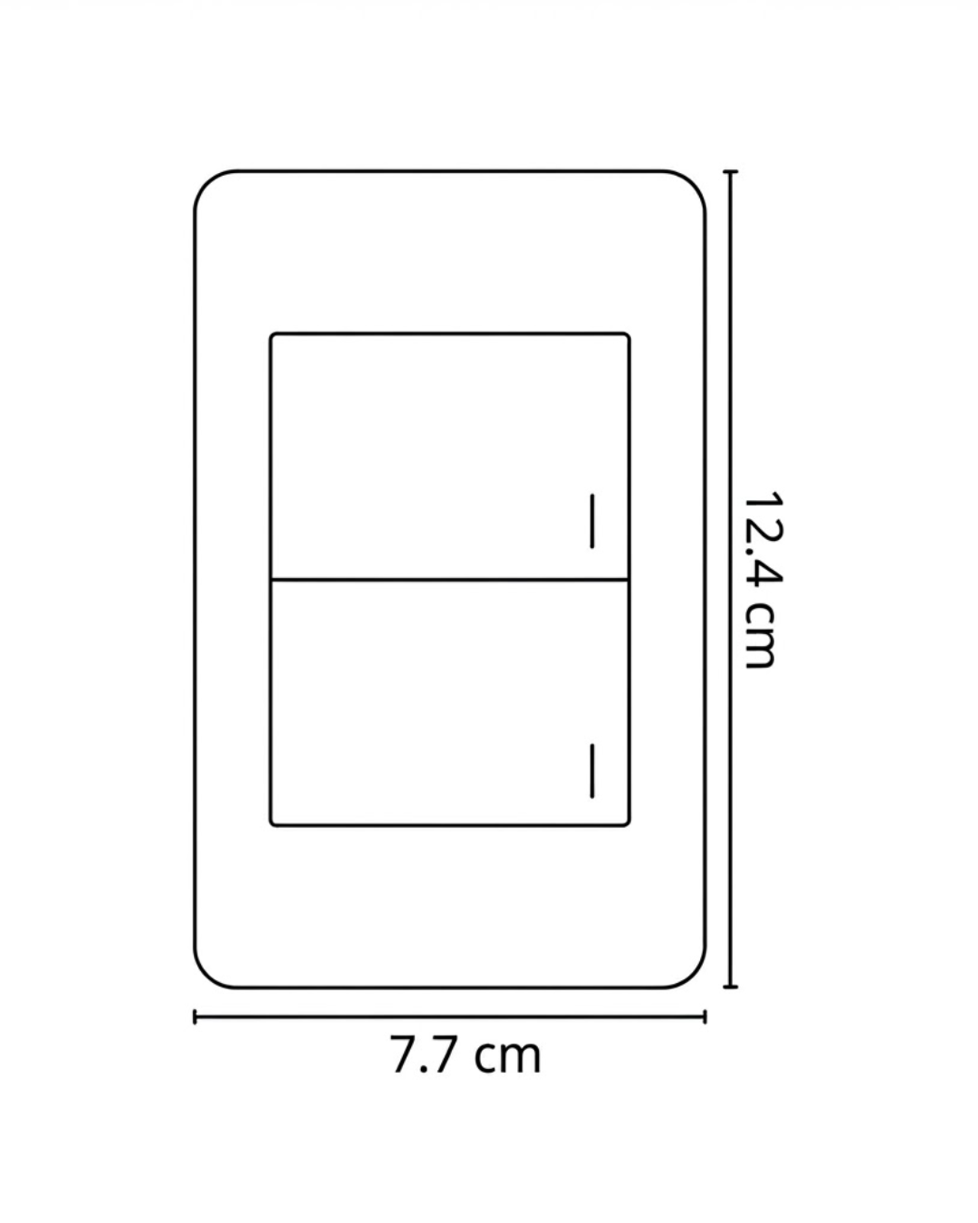 Placa con 2 Apagadores de 3 Vías (Escalera) Gris - ARTLITE