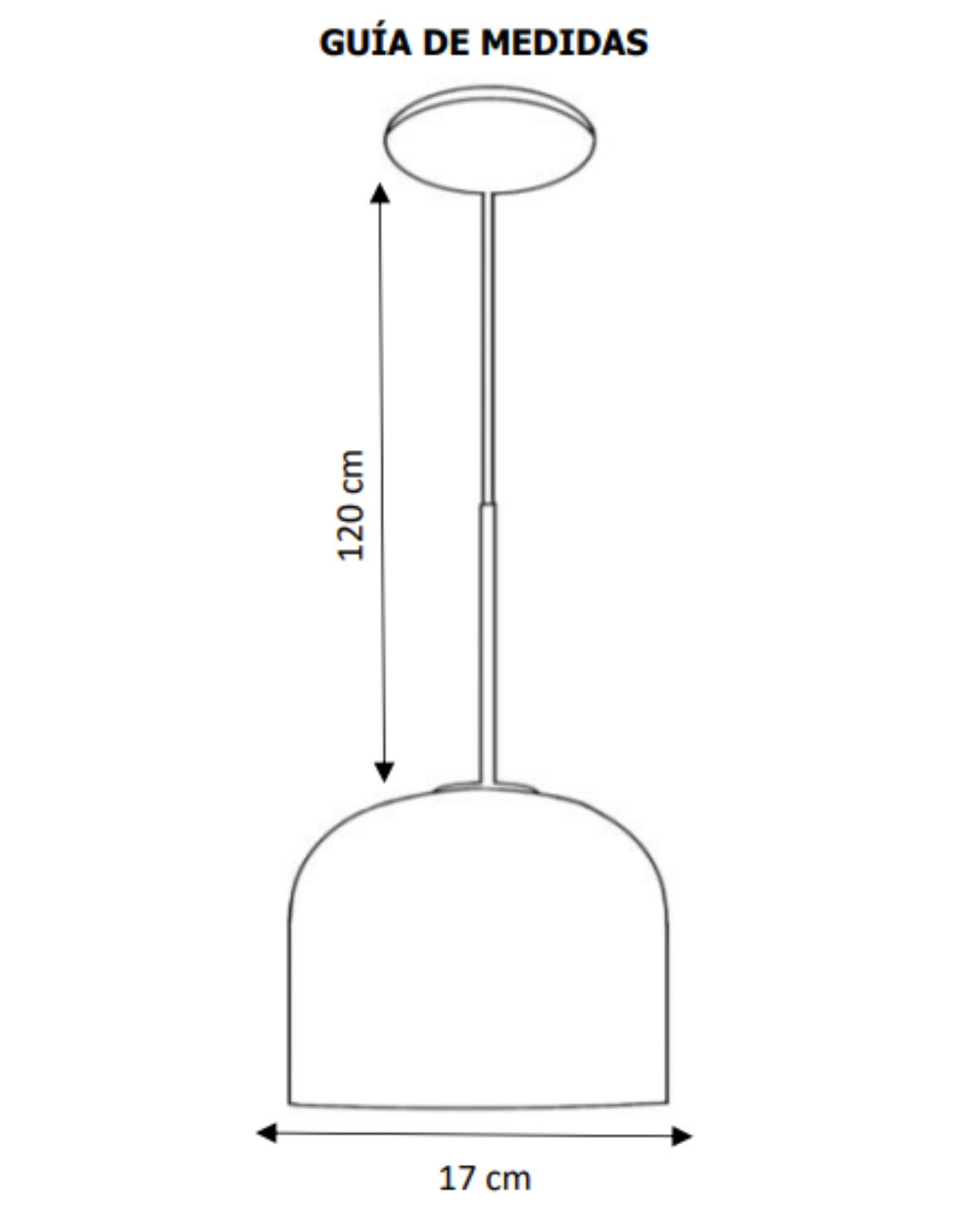 Lámpara Colgante Negra de Vidrio Soplado Ø17x17 cm, Altura 120 cm – Base E27 | MAXXI