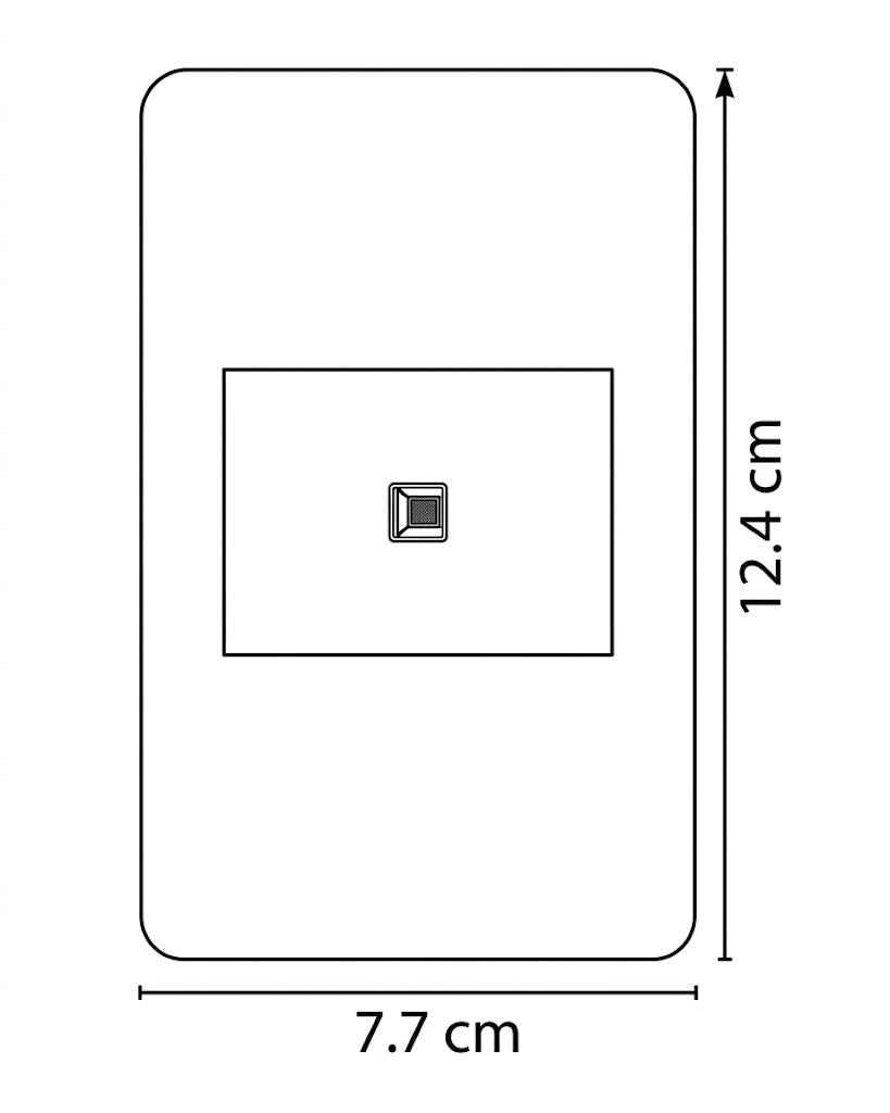 Placa con 1 Toma de Red LAN (RJ45) Cat 5 Gris - ARTLITE