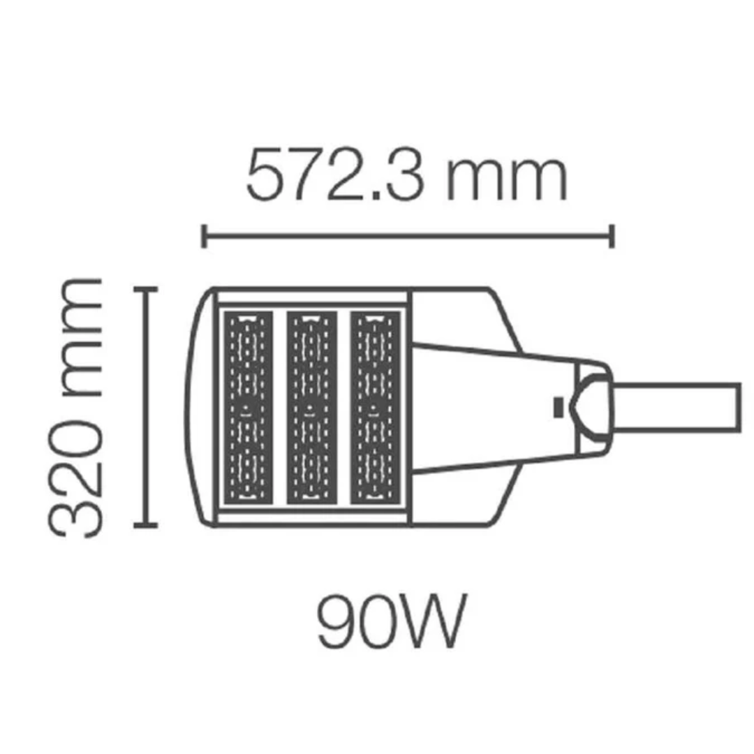 Lámpara Suburbana Led SKY 90W OSRAM  9900 lm – Luz Fría para Alumbrado Público - Ledvance