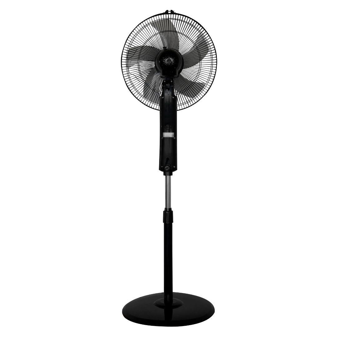 Ventilador de Pedestal Negro Ares 16" 5 Aspas – Masterfan