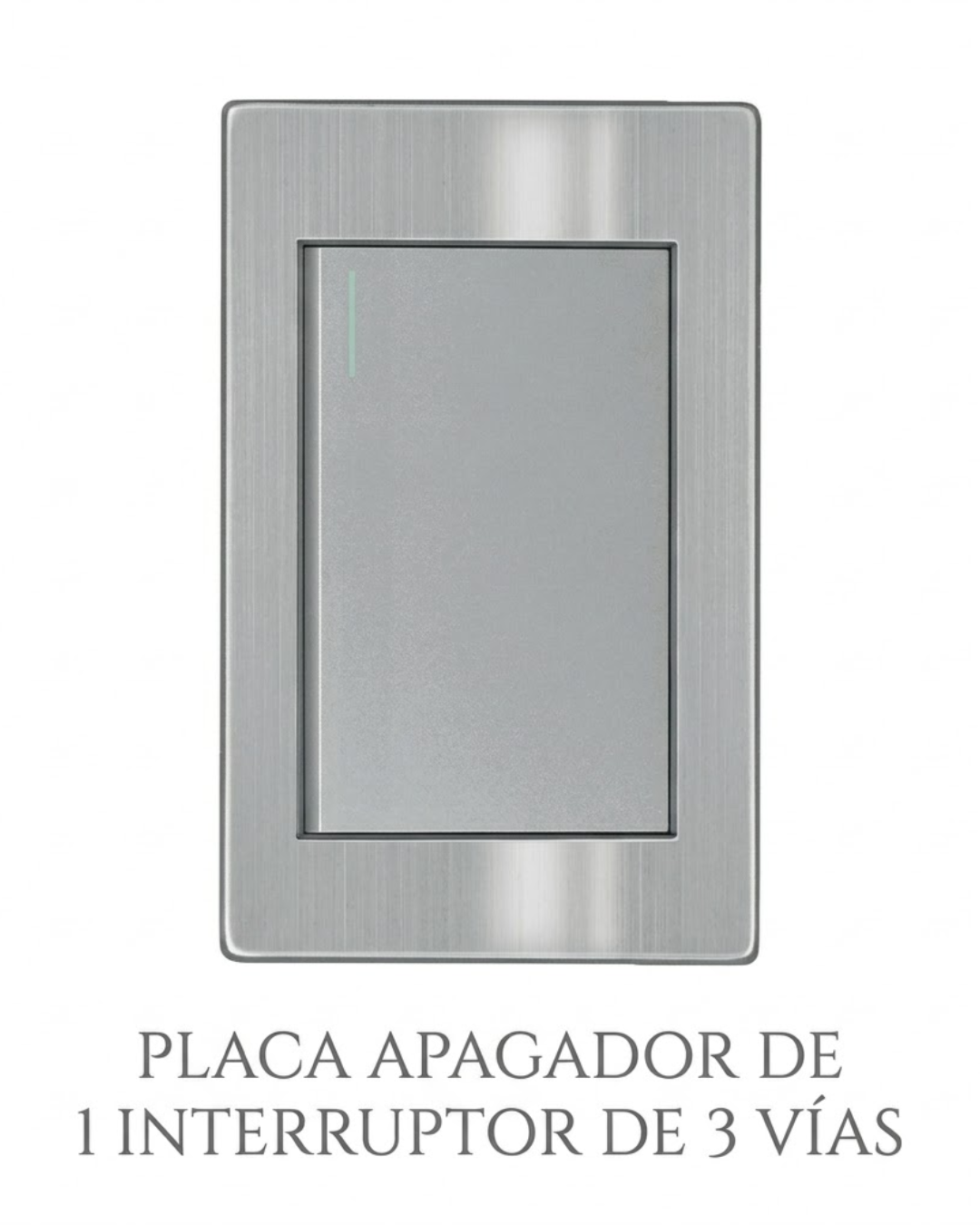Placa con Apagador de 3 Vías (Escalera)  Gris - Artlite ARTLITE