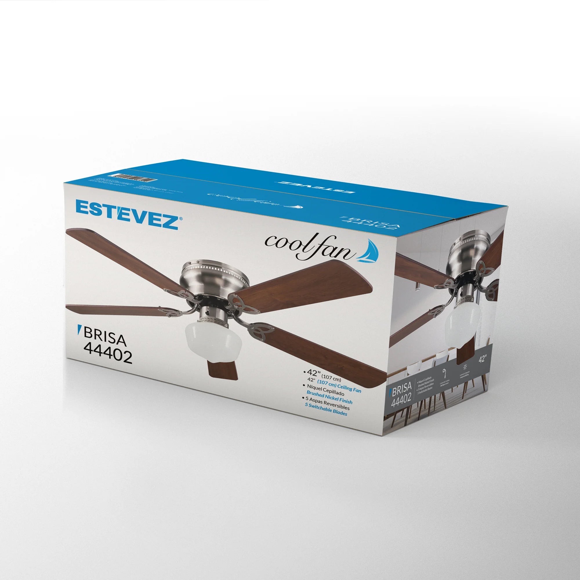 Ventilador de Techo Brisa III 42" con Luz – Coolfan