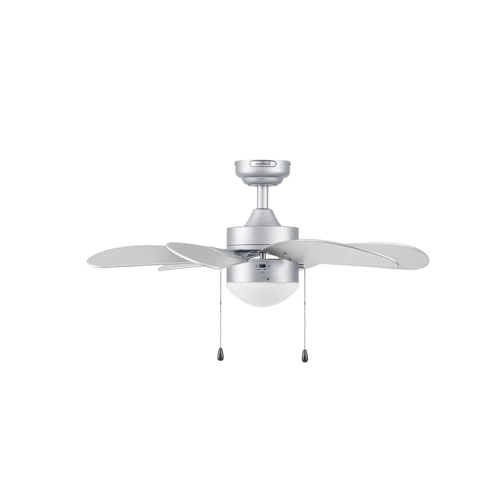 Ventilador de Techo Tramontana Níquel 1 Luz 6 Aspas 30