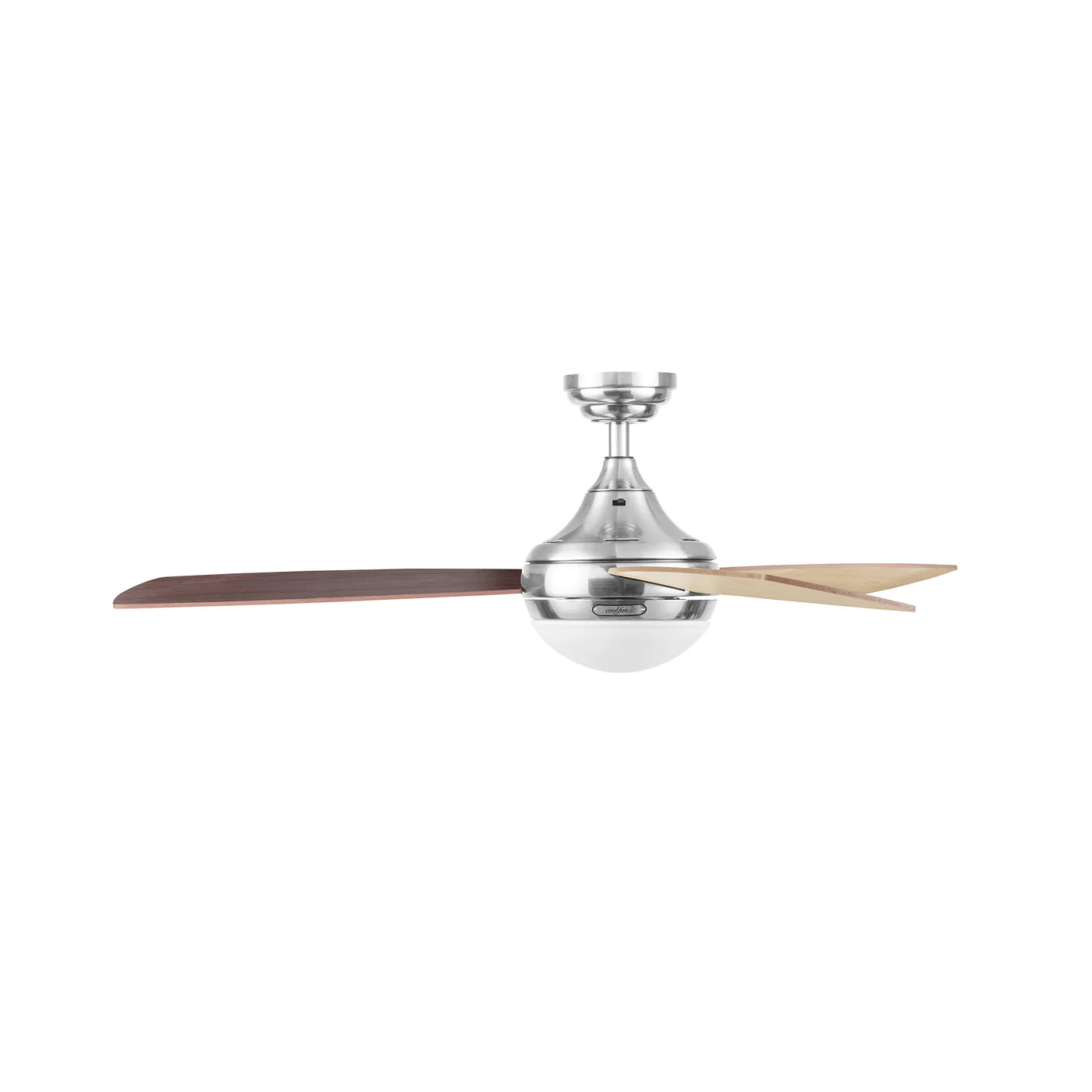 Ventilador de Techo Barlovento 52" Níquel 1 Luz 3 Aspas - Coolfan