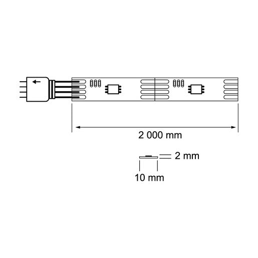 Tira LED Tira LED Bluetooth 2 M 4W RGB - Tecnolite Connect