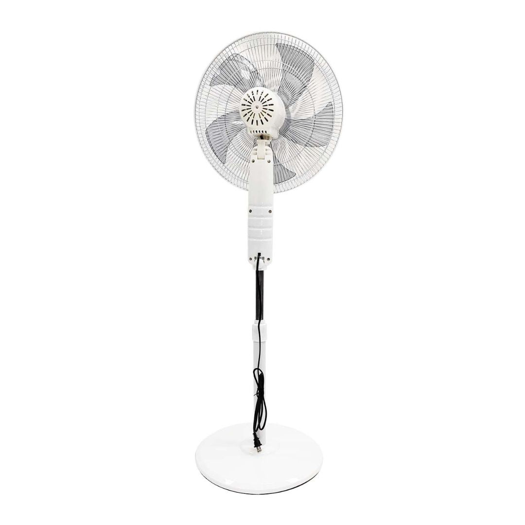 Ventilador de Pedestal Apolo 16" Blanco con Control Remoto, Temporizador y 3 Velocidades – Masterfan