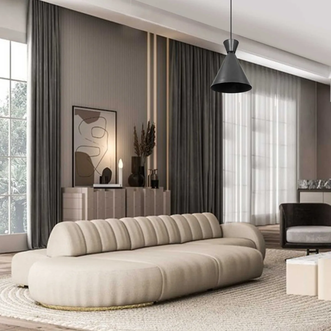 Lámpara Colgante Decorativo de Acero Negro - MAXXI