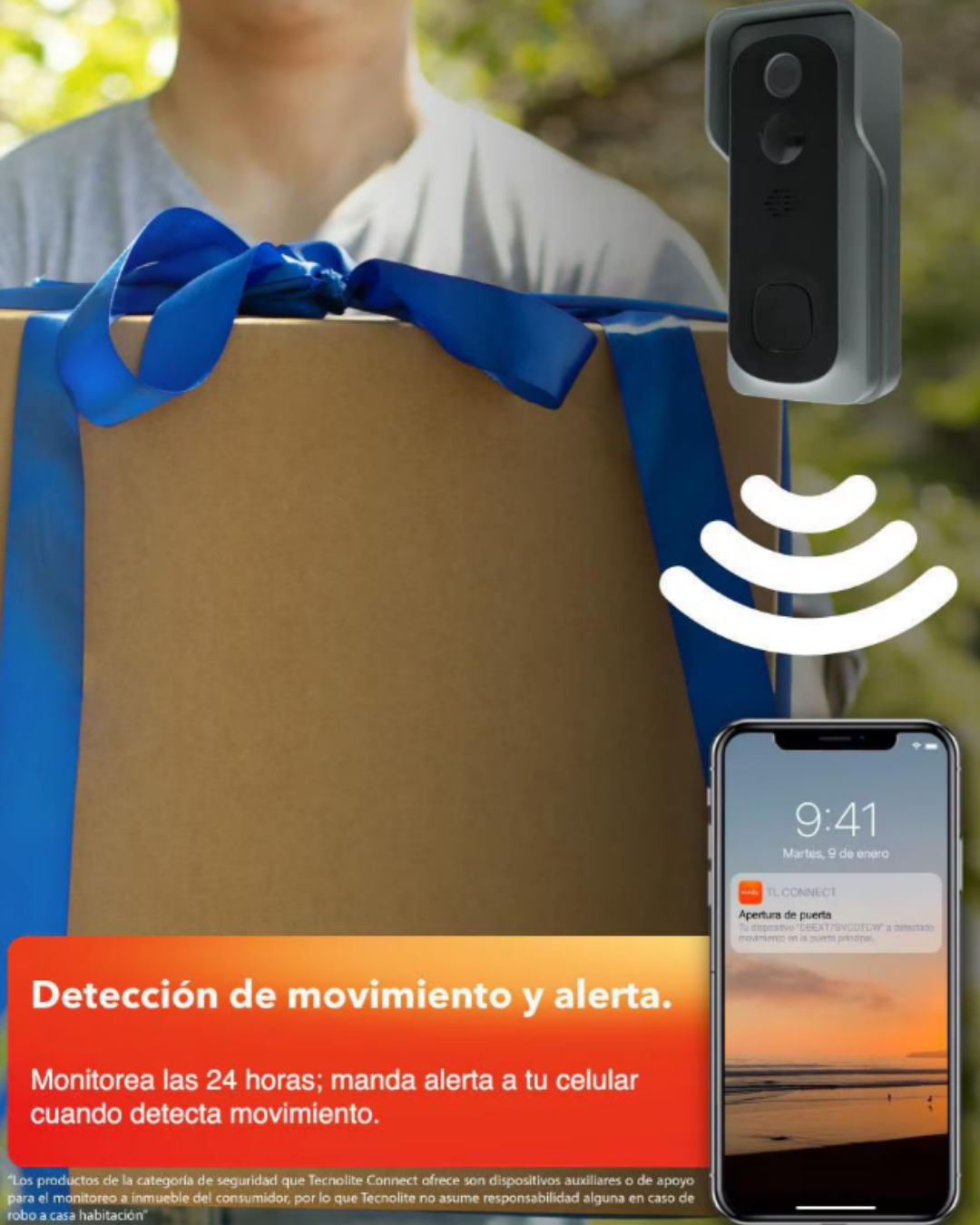 Video Timbre Inteligente WiFi – Tecnolite Connect   | Modelo DBEXT7SVCDTCW