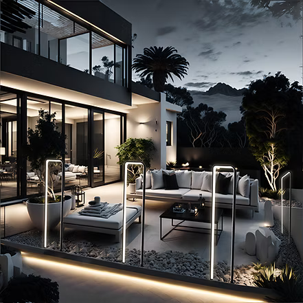 Luminaria LED Solar Door de Aluminio 3000K IP65 Negro – LUXICA