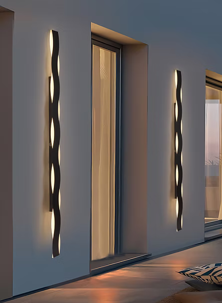 Luminaria de Pared LED Carrara 150cm 3000K-4500K-6000K IP65 85-265V Negro – LUXICA