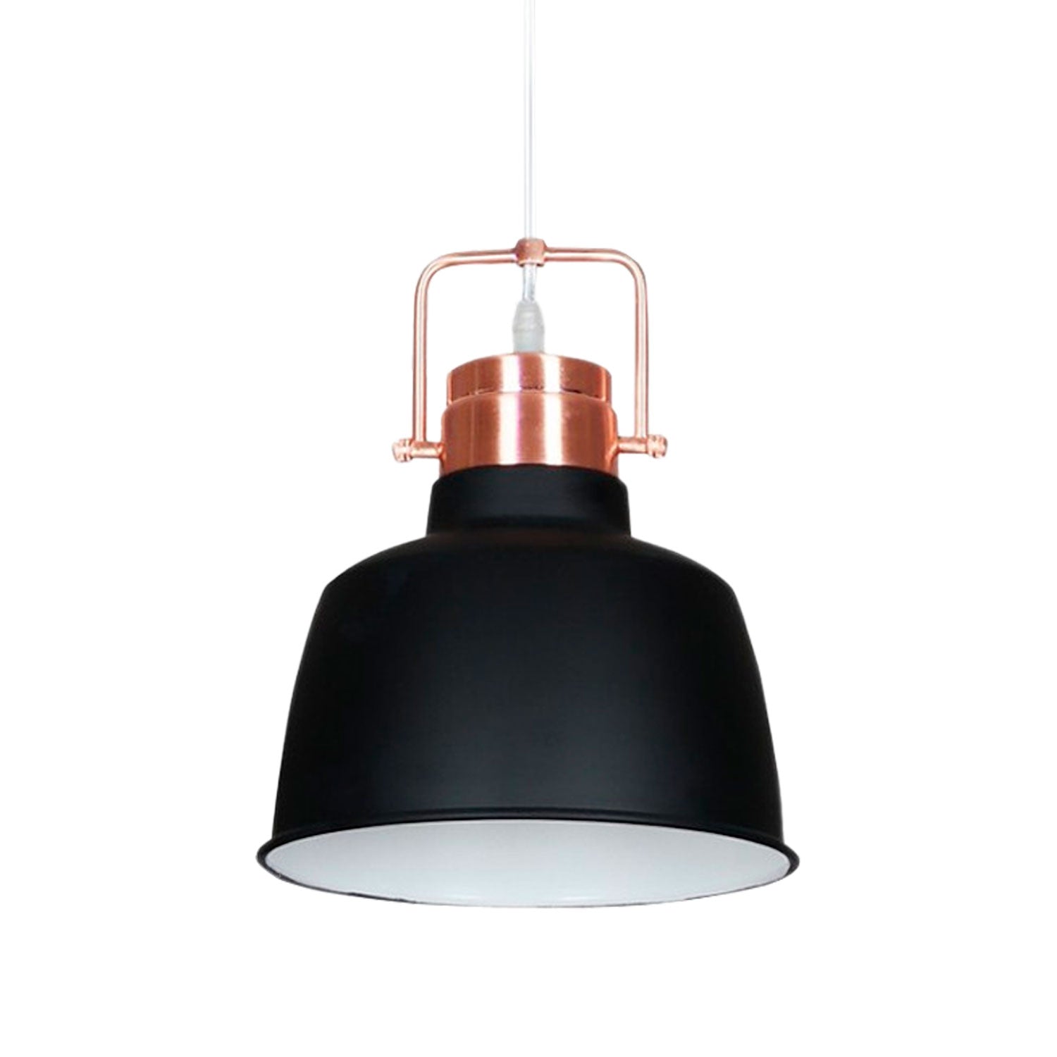 Lámpara Colgante Metal Negro/Cobre 1x60W Alhena - 2G