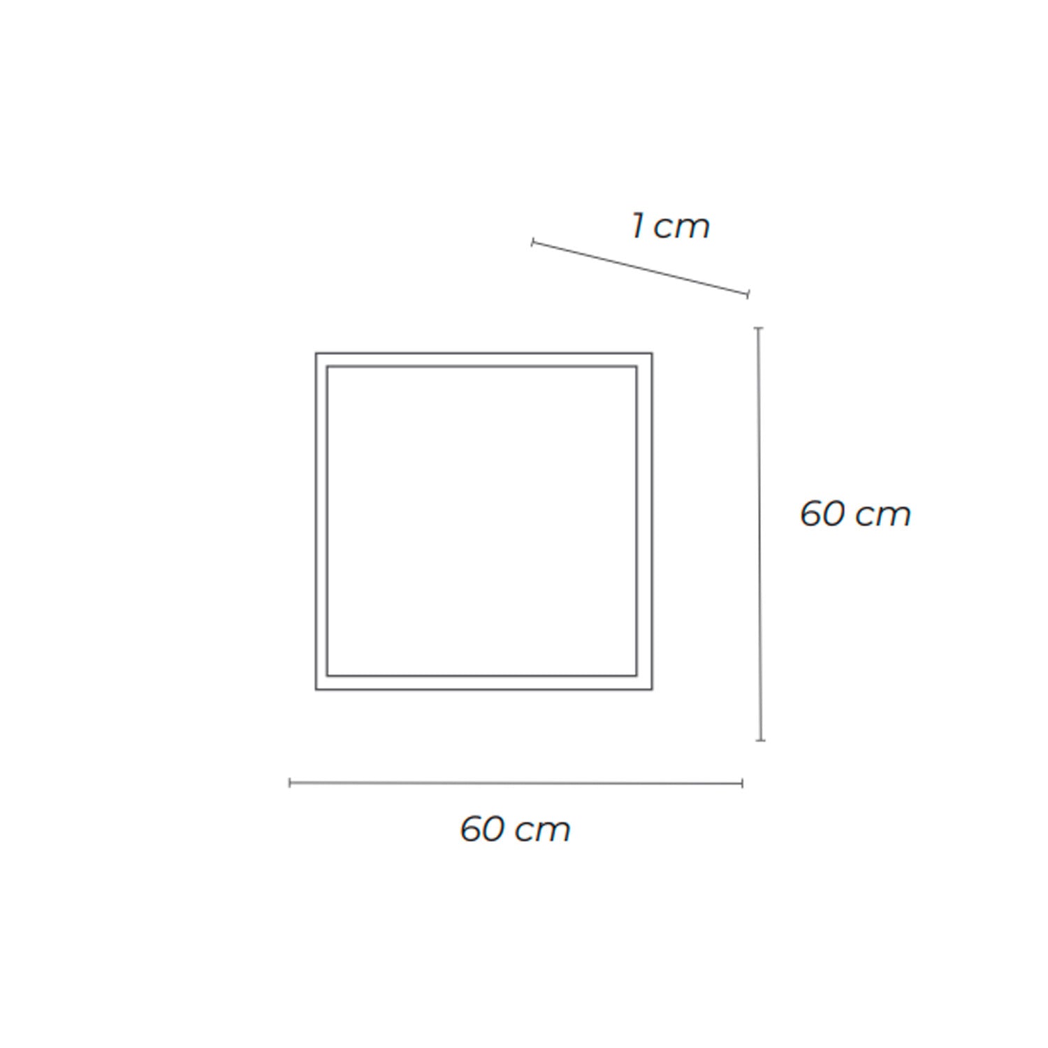 Panel LED 40W 60x60 cm Luz Blanca 6500K - Lámpara de Techo Iluminación LED de Alta Eficiencia - PHILCO