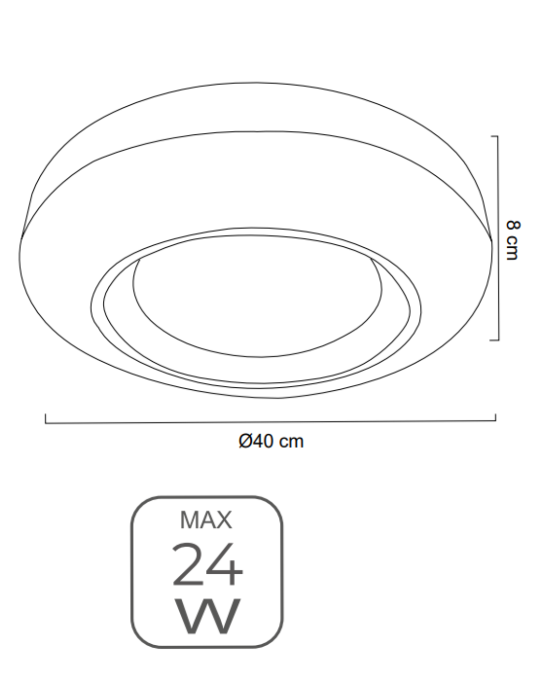 Plafón Tipo Dona LED 24W con 3 Colores de Luz  - MAXXI