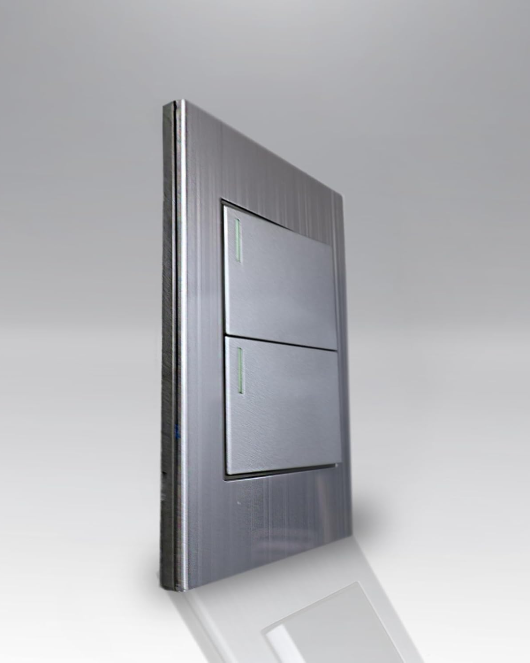 Placa con 2 Apagadores de 3 Vías (Escalera) Gris - ARTLITE