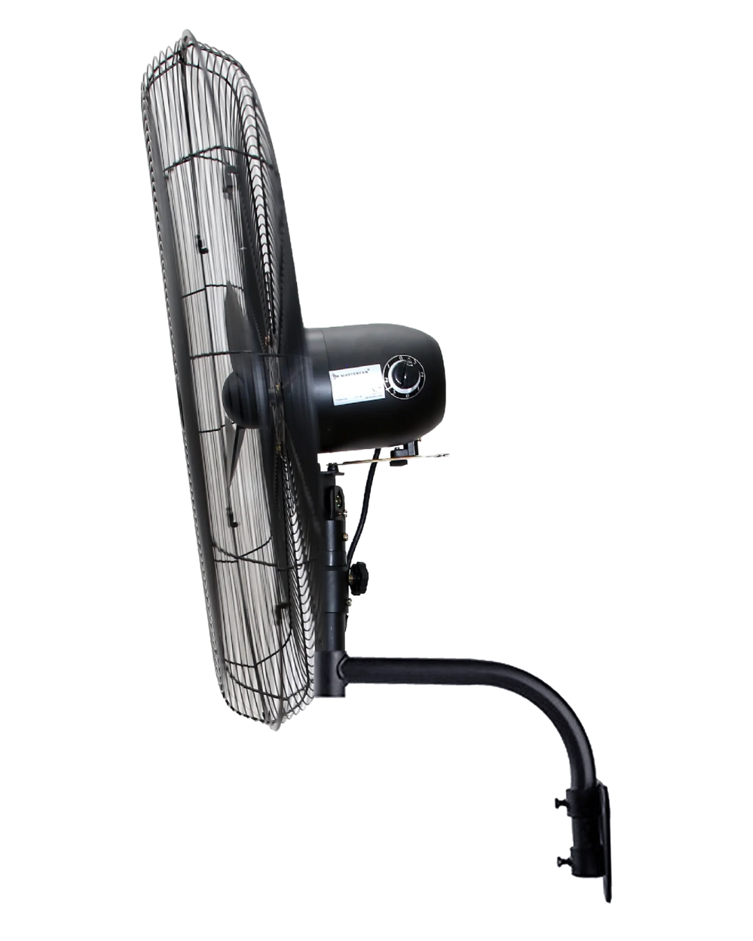 Ventilador de Pared Industrial 30" 2 Aspas 3 Velocidades con Control Integrado 250W Negro - MASTERFAN