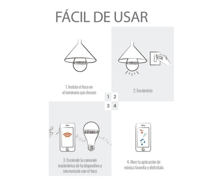 Foco Led A19 9W Smart 4000K E27 Lira 450 lúmenes -Tecnolite