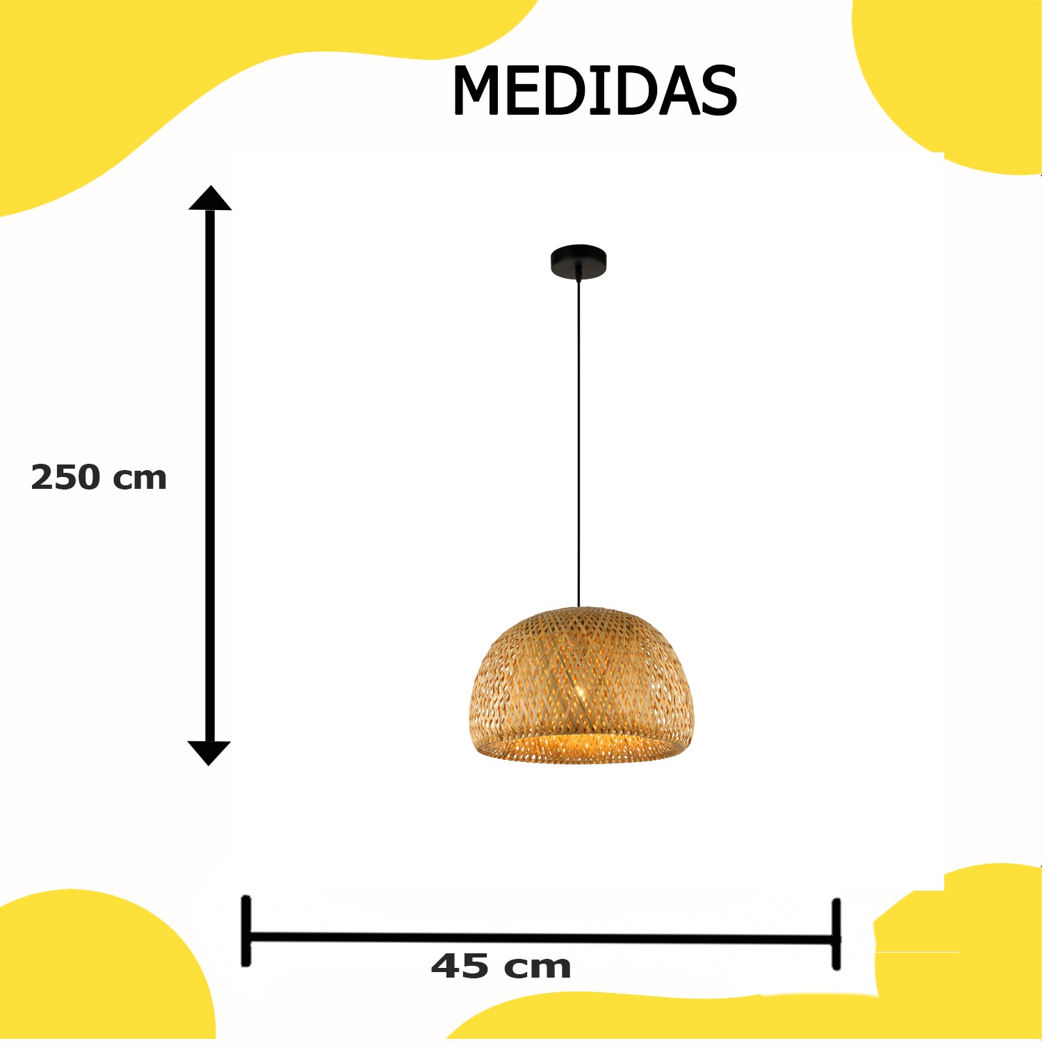 Lámpara Colgante Tradicional Ratan 40W - 2G