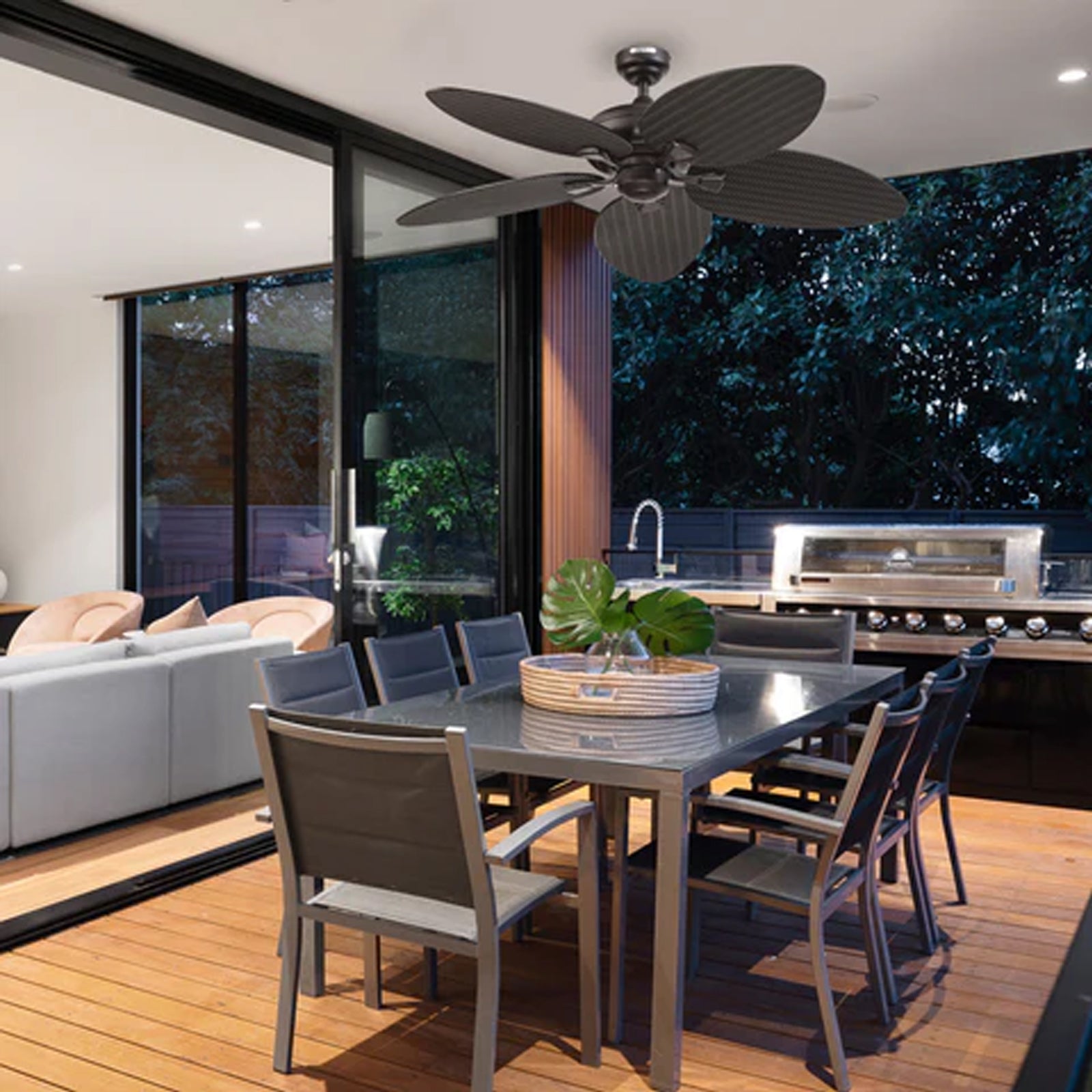 Ventilador de Techo Huracán Tropical 52" Acabado Bronce – Coolfan