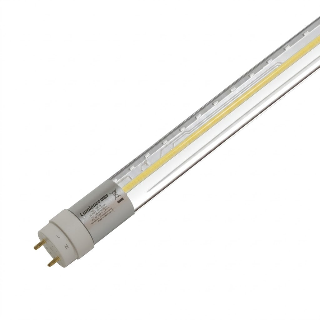 Tubo LED T8 1.20 Metros 18W 6500K Conexión 1 Lado - LUMIANCE