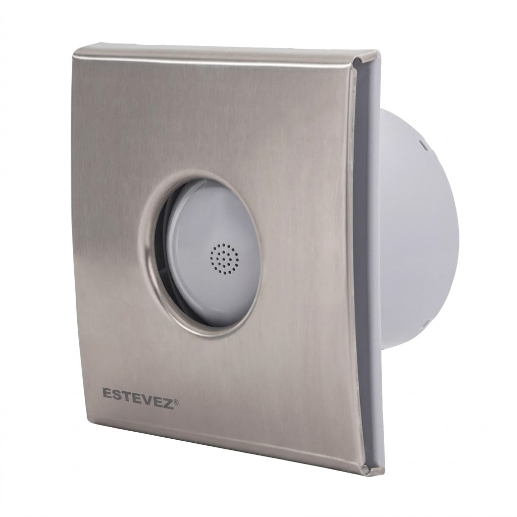 Extractor de Aire de 4 Pulgadas para Baño en Acero Inoxidable - ESTÉVEZ