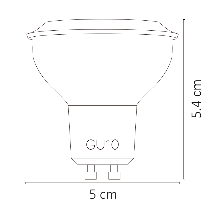 Foco LED GU10 7W 3000K 550Lm Dimeable Spot Interior Blanco Cálido - ARTLITE