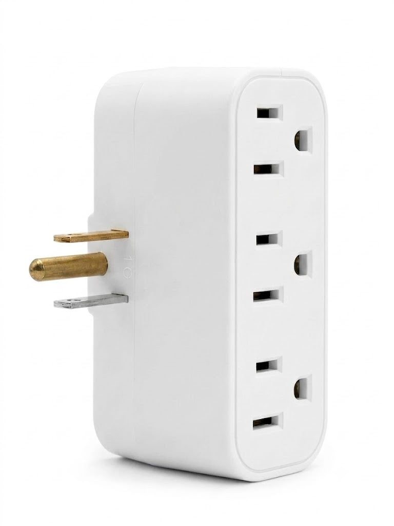 Multicontacto de 3 Tomas Blanco 1875W 15A 125V - IUSA